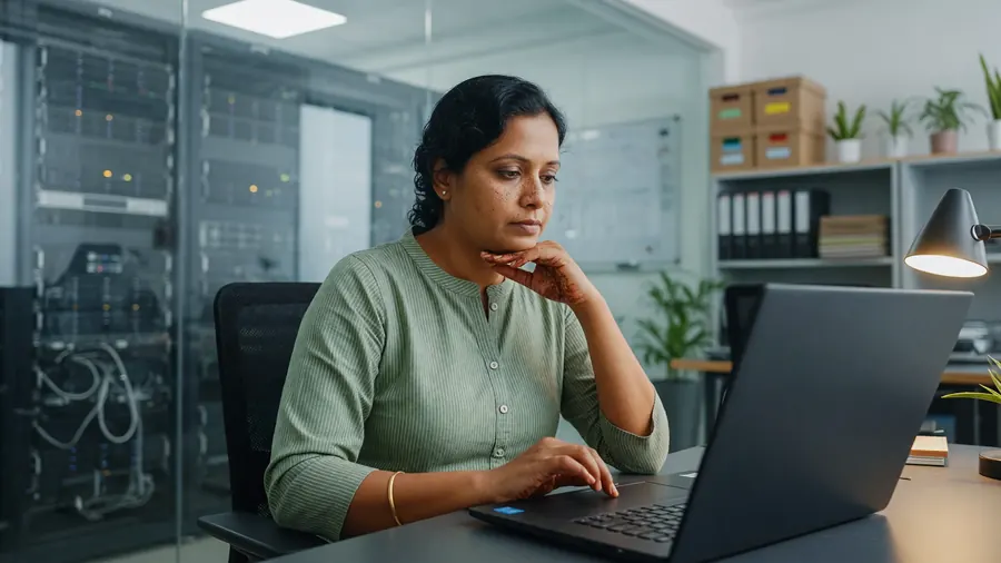 Checking domain and operator identity on a laptop