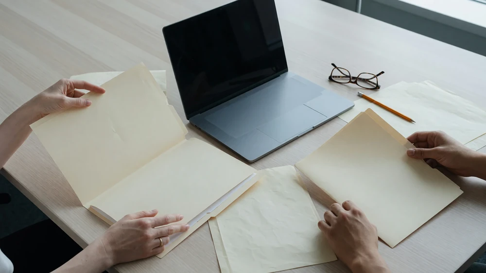 Reviewing corporate record printouts carefully