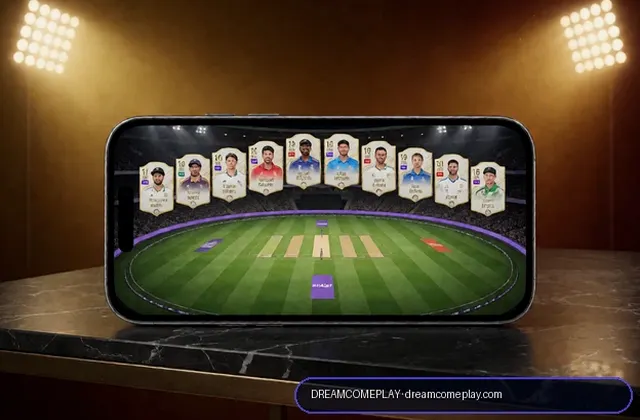 Dreamcomeplay (come com) fantasy cricket & matchday visual 1